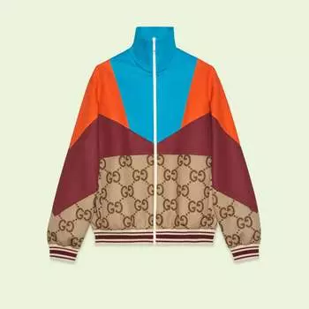 Куртка Gucci Panel GG Track, разноцветный