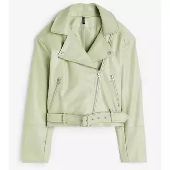 Куртка H&amp;M Biker, зеленый