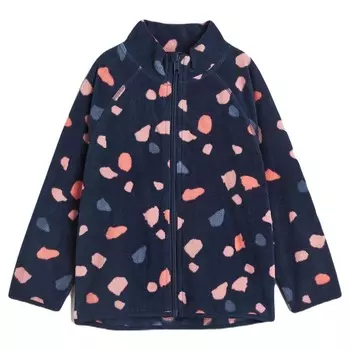 Куртка H&amp;M Fleece Patterned, темно-синий