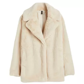 Куртка H&amp;M Teddy, бежевый