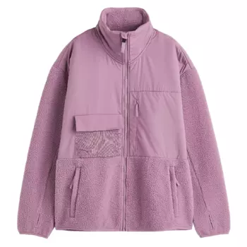 Куртка H&amp;M Teddy, сиреневый
