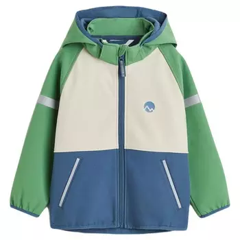 Куртка H&amp;M Water-resistant Softshell Color-block, зеленый