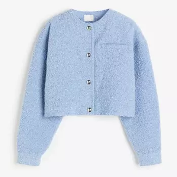 Куртка H&M Oversized Button-front, голубой