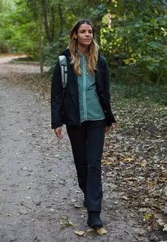 Куртка hard shell Jack Wolfskin, черный