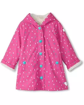Куртка Hatley Kids Tiny Dots Colour Changing Sherpa Lined Splash Jacket, розовый