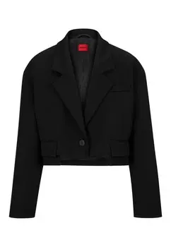 Куртка HUGO ANERMA Oversize Fit, черный
