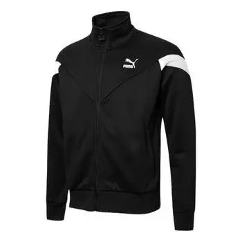 Куртка iconic mcs track jacket 'black' Puma, черный