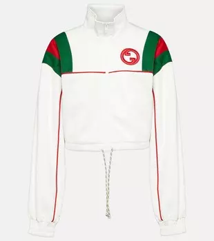 Куртка Interlocking G Web Stripe GUCCI, белый