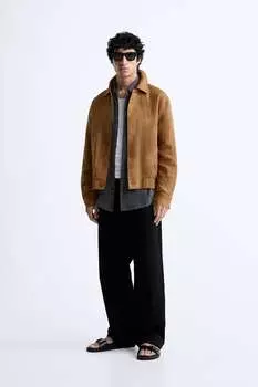 Куртка из 100% льна ZARA