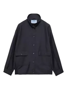 Куртка из мохера и шерсти Prada, синий