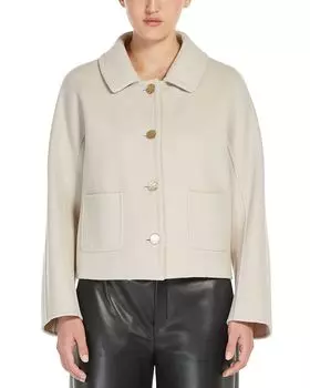 Куртка из шерсти Sogno Max Mara, коричневый/бежевый