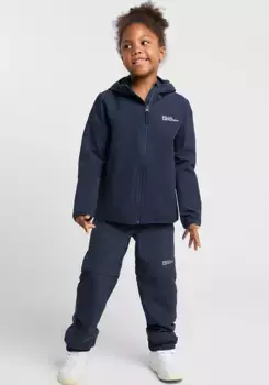 Куртка из софтшелла Jack Wolfskin "SOLYD JACKET K", с капюшоном, синий
