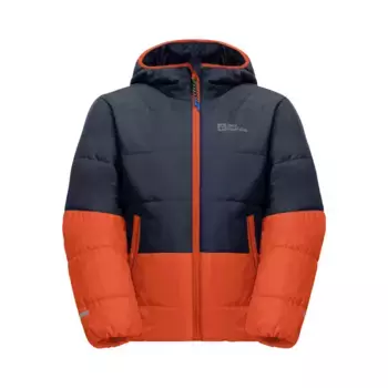 Куртка из софтшелла Jack Wolfskin "TWO HILLS INS JACKET K", с капюшоном, цвет Carnelian