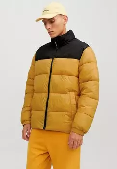Куртка Jack & Jones JJETOBY PUFFER COLLAR SN, цвет honey gold