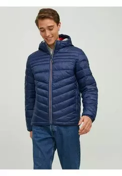Куртка Jack & Jones WATTIERTE LEICHTE KAPUZEN, цвет navy blazer