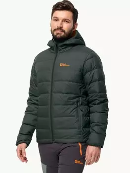 Куртка Jack Wolfskin ATHER DOWN HOODY M, зеленый