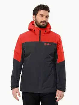 Куртка Jack Wolfskin GLAABACH 3IN1 JKT M, красный