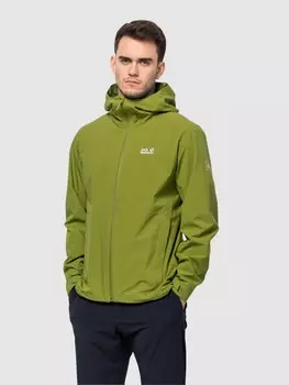 Куртка Jack Wolfskin PACK GO SHELL M, зеленый