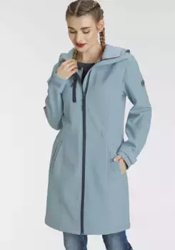 Куртка KangaROOS софтшелл, с капюшоном, голубой
