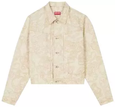 Куртка Kenzo x Verdy Trucker Jacket 'Rinse White Denim', белый