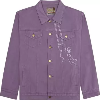 Куртка KidSuper Swingset Denim Top Jacket 'Purple', фиолетовый