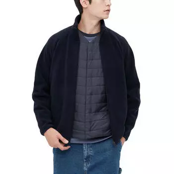 Толстовка унисекс Uniqlo Fleece Zipped, 69 темно-синий