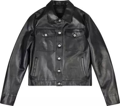 Куртка Lanvin Essential Leather Jacket 'Black', черный