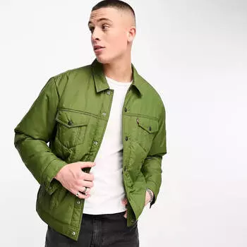 Куртка Levi's Padded Trucker, оливковый