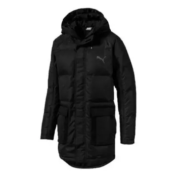 Куртка logo down jacket 'black' Puma, черный