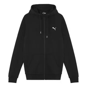 Куртка logo printed hooded jacket black Puma, черный