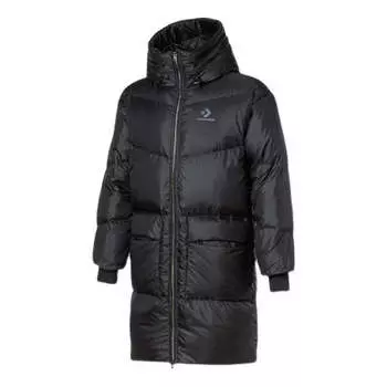 Куртка long down jacket 'black' Converse, черный