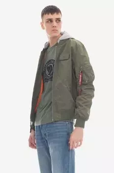 Куртка MA-1 TT Hood BP Арт. Alpha Industries, зеленый