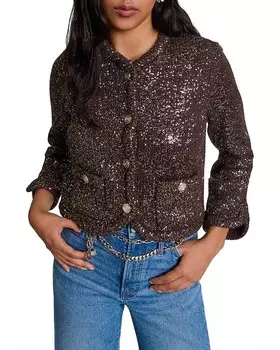 Куртка Maje Maillette, коричневый