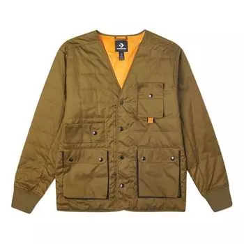 Куртка men's retro multiple pockets casual stay warm green jacket Converse, зеленый