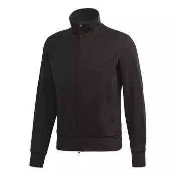 Куртка men's y-3 printing logo stand collar zipper long sleeves jacket black Adidas, черный