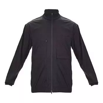 Куртка men's y-3 trvl stretch jacket stand collar casual zipper long sleeves black Adidas, черный