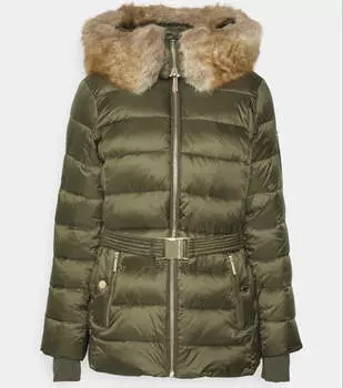 Куртка Michael Kors Belted Horizontal Quilted, хаки