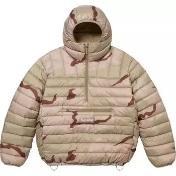 Куртка Micro Down Half Zip Hooded Pullover FW24 Supreme, черный
