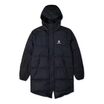Куртка mid-length winter down jacket 'black' Converse, черный