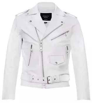 Куртка мотоциклетная Infinity Leather Brando Biker Rock, белый