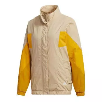 Куртка must have woven jacket 'tan yellow' Adidas, бежевый