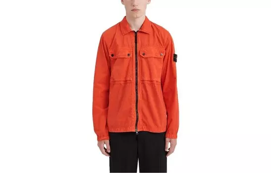 Куртка мужская оранжевая Stone Island, оранжевый