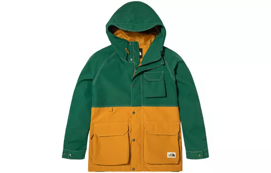 Куртка мужская желтая/зеленая The North Face, желтый/зеленый