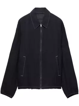 Куртка на молнии Prada, черный