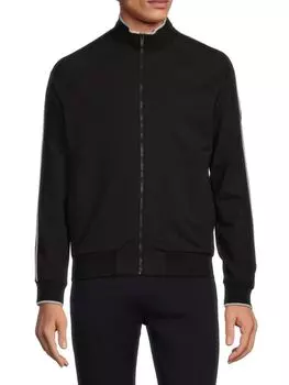 Куртка на молнии с логотипом Z Zegna, черный