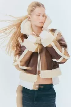 Куртка на плюшевой подкладке H&M