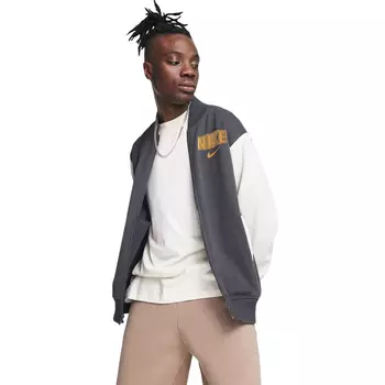 Куртка Nike Fleece Varsity In Dark Smoke, серый