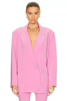 Куртка Norma Kamali Oversized Double Breasted, цвет Candy Pink