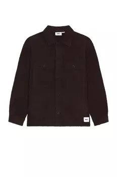 Куртка Obey Thompson Shirt, цвет Java Brown