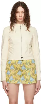 Куртка Off-White Moto из искусственной кожи Miaou